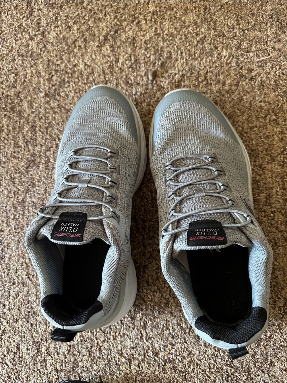 Skechers Gray and Black Slip-On Athletic Sneakers